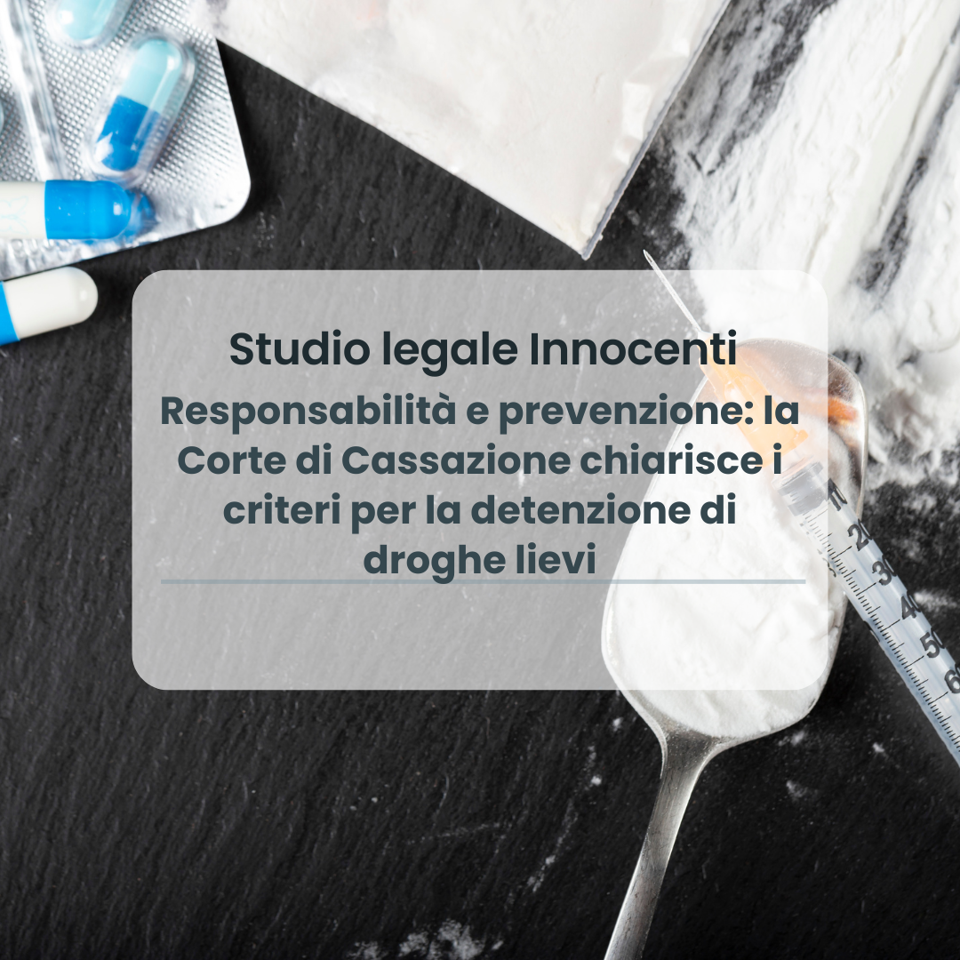 responsabilità, prevenzione, droga, stupefacenti, detenzione, fatto lieve, cassazione, valutazione completa, motivazione.